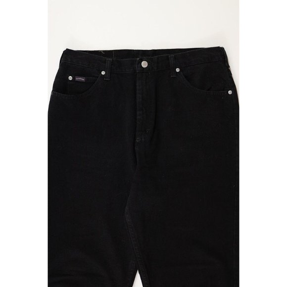 Vintage 90s Lee Riders Black Denim Tapered Jeans - Picture 2 of 7